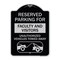 Signmission Reserved Parking for Faculty and Visitors Unauthorized Vehicles Towed Away, A-DES-BS-1824-23103 A-DES-BS-1824-23103 - alternate 1